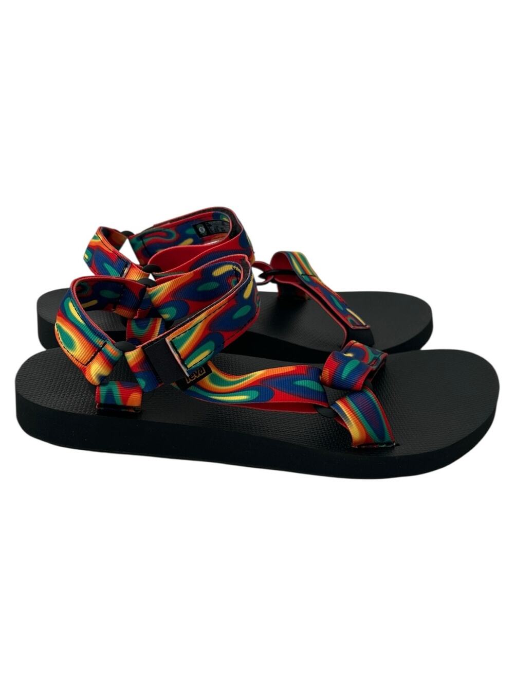 Teva Original Universal Unisex Rainbow Sandals Size 12